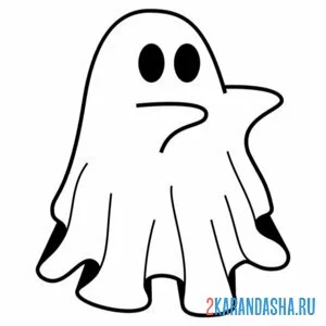 Раскраска привидение глаза