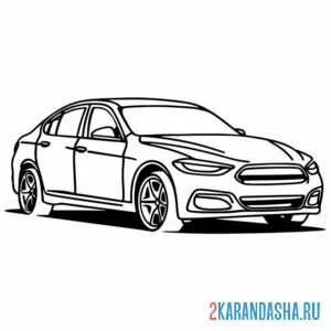 Раскраска такси премиум класса