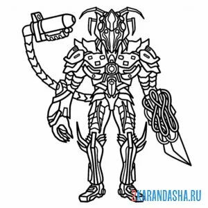 Раскраска new upgraded counter titan скибиди
