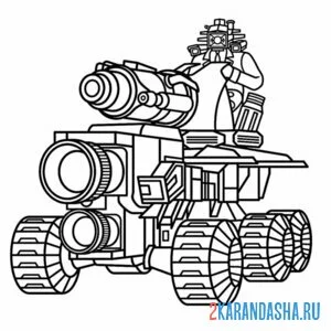 Раскраска plasma camera car