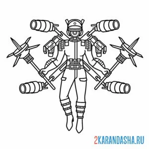 Раскраска upgraded camerawoman