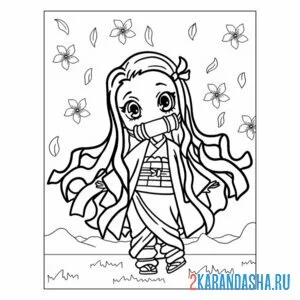 Раскраска kanao tsuyuri