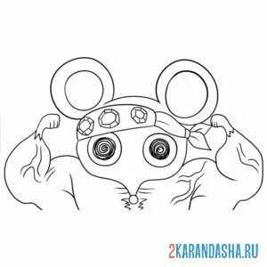 Раскраска shinu buff mice клинок рассекающий демонов