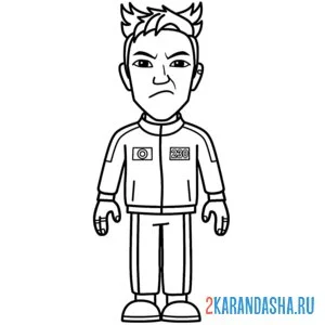 Раскраска игра в кальмара 2 сезон номер 230