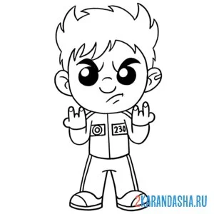 Раскраска игра в кальмара 2 сезон