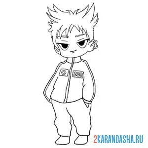 Раскраска игра в кальмара 2 чхве су бон