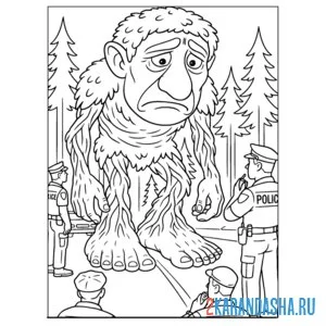 Раскраска brr-brr-patapim грустит