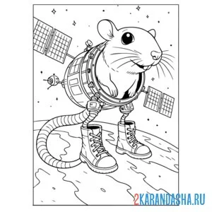 Раскраска cacasito-satelito