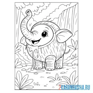 Раскраска кокофанто-элефанто