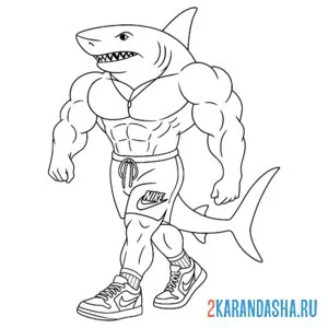 Раскраска тралалеро тралала