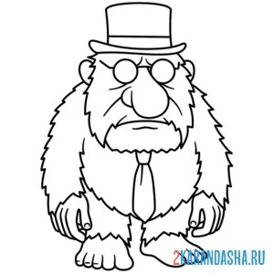 Раскраска матео итальянские животные
