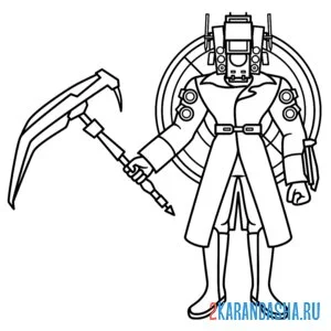 Раскраска новый титан спикермэн экзекуция