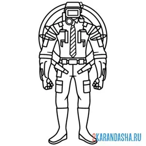 Раскраска камерамэн ch4d