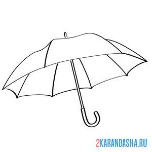 Раскраска зонт