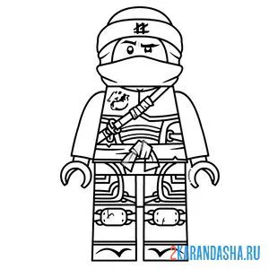 Раскраска ниндзяго ллойд гармадон