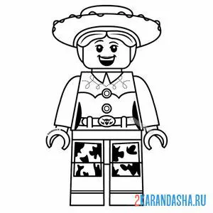 Раскраска истории игрушек джесси