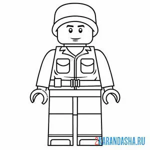 Раскраска истории игрушек 4 солдат сержант