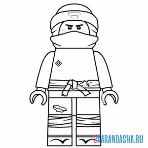 Раскраска ниндзяго джей