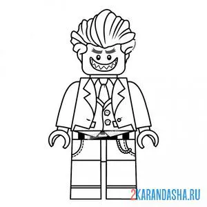 Раскраска джокер злодей
