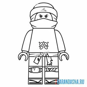 Раскраска ниндзяго девочка ния сестра кая