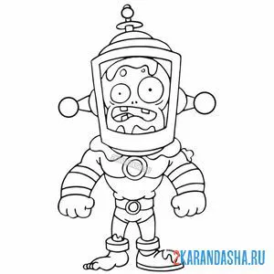 Раскраска зомби toxic brainz (токсичный брэйнз)