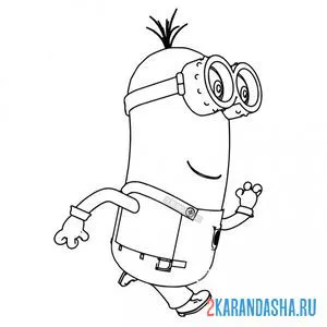Раскраска кевин бежит