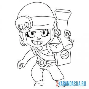 Раскраска пенни сверхредкий боец