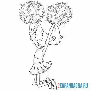 Раскраска чирлидинг