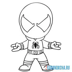 Раскраска алый паук (scarlet spider)