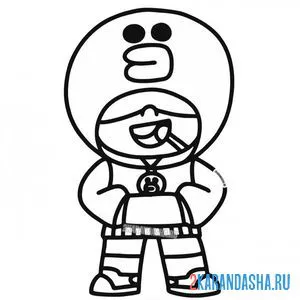 Раскраска скин леон салли