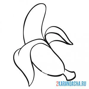 Раскраска банан