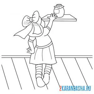 Раскраска непоседа