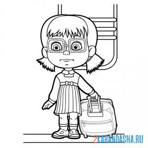 Раскраска к маше приехала даша