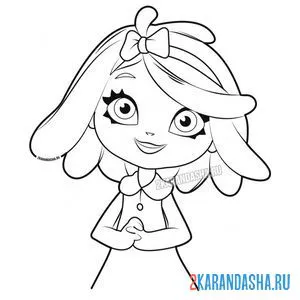 Раскраска портрет снежки