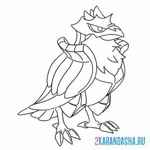 Раскраска ворон корвинайт