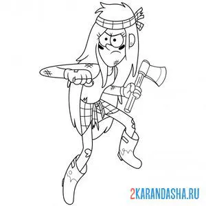 Раскраска венди разбойник