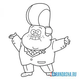 Раскраска гидеон глифул