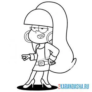 Раскраска нарядная пасифика нортвест