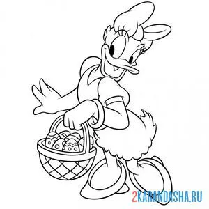 Раскраска дейзи дак