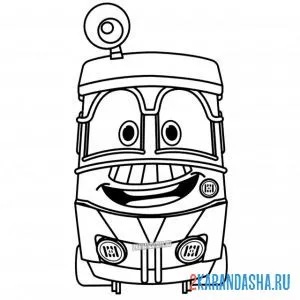 Раскраска смешной джефри