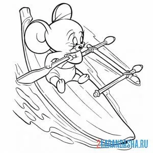 Раскраска джерри гребет