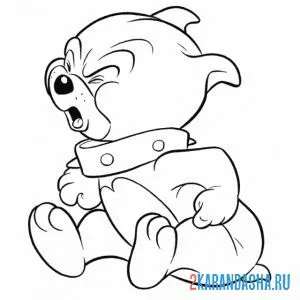 Раскраска сын бульдога спайка