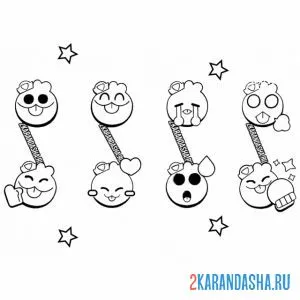 Раскраска пины скуик