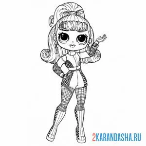 Раскраска лол omg ретро