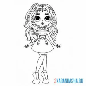 Раскраска лол omg в туфлях