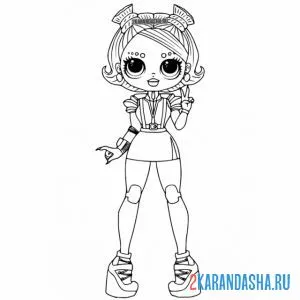 Раскраска лол omg стиль