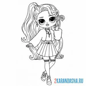 Раскраска лол omg мода