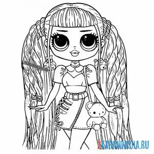 Раскраска лол omg красивая