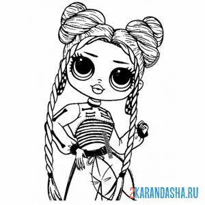 Раскраска лол omg стиль и мода