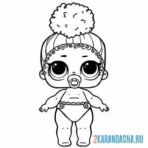 Раскраска лил малышка босс